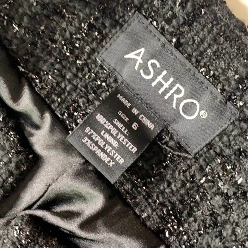 Ashro Tweed Color blocked Overcoat & Matching Dress women’s Size 6 medium set